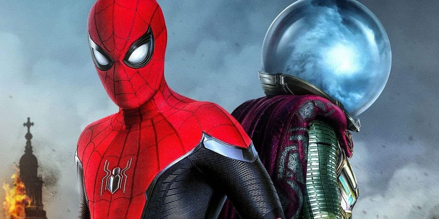 Spider-Man och Mysterio sida vid sida