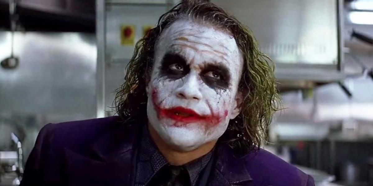 Heath Ledger som Jokern i The Dark Knight.