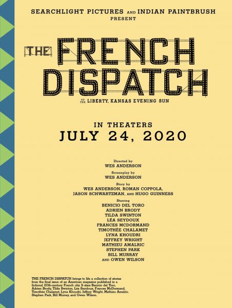 the french dispatch poster