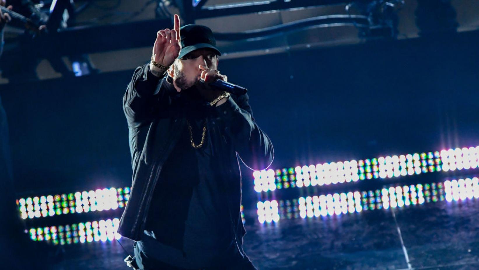 Eminem på Oscarsgalan. Foto: ABC/TV4