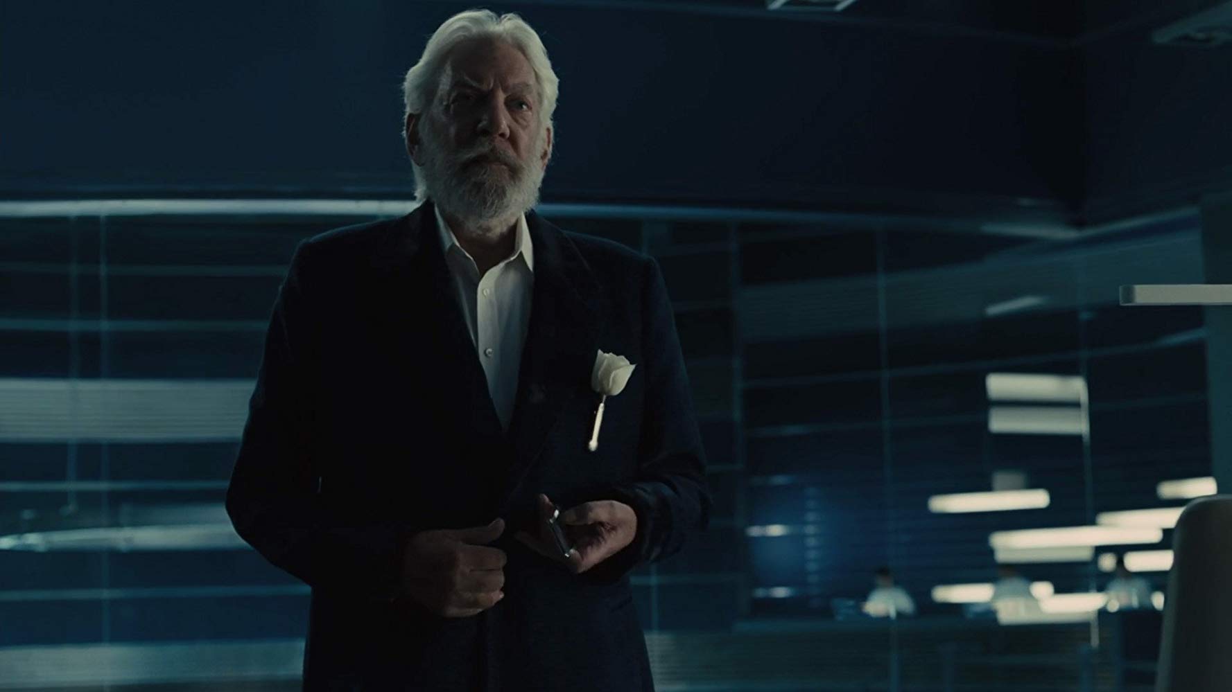 Donald Sutherland i "The Hunger Games: Catching Fire" (2013).