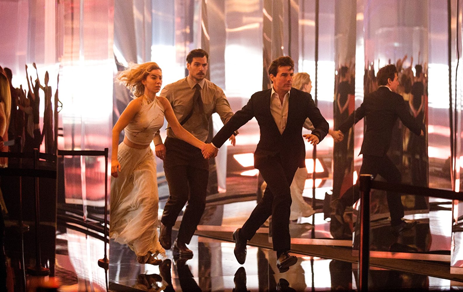 Vanessa Kirby, Henry Cavill och Tom Cruise i "Mission: Impossible – Fallout" (2018).