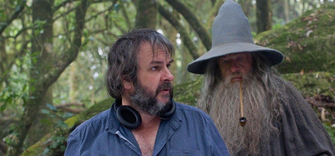 Peter Jackson under inspelningen av "The Hobbit".