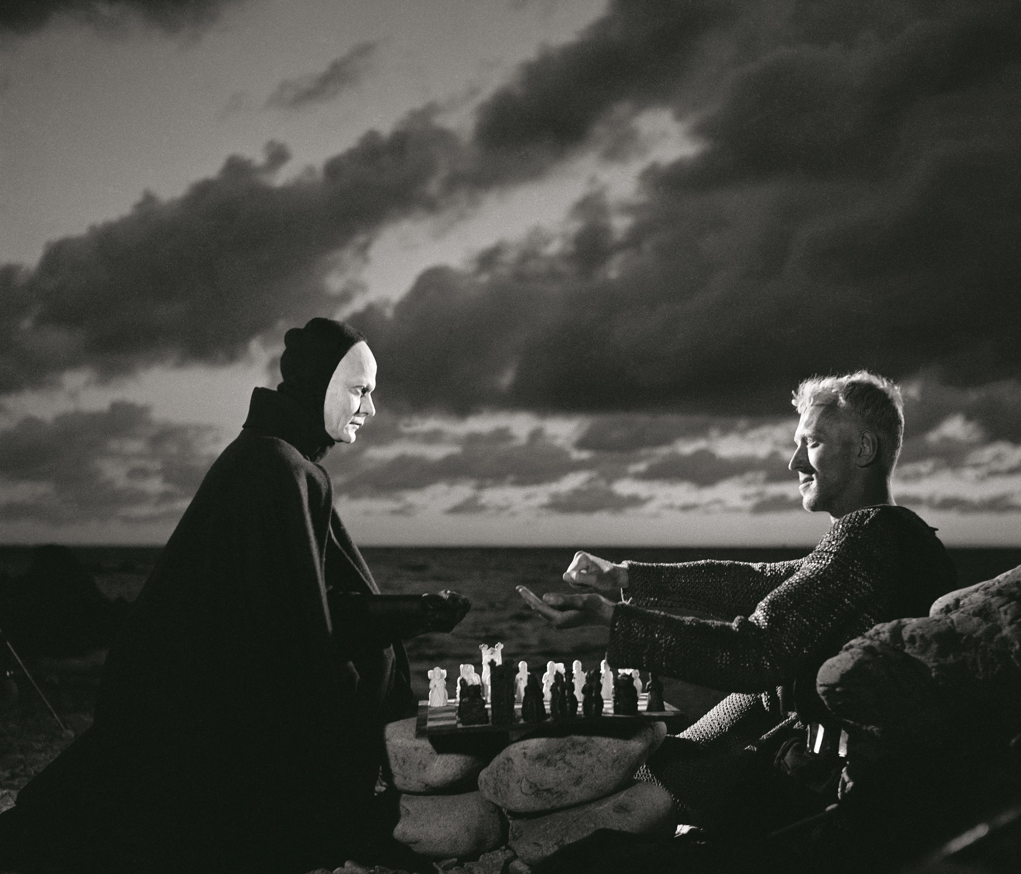 Max von Sydow i "Det sjunde inseglet".