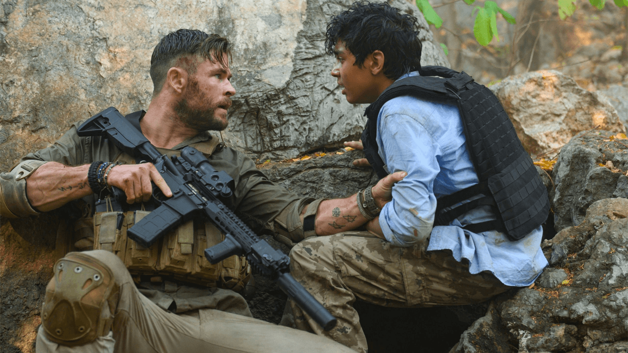 Chris Hemsworth i "Extraction".