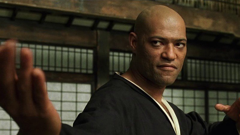 Lawrence Fishburne i "The Matrix".