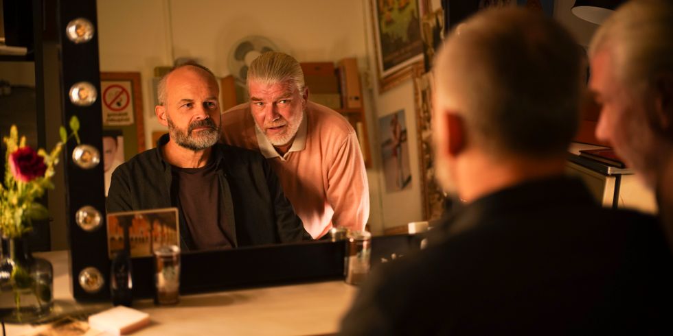 Johan Rheborg och Johan Falk i "En komikers uppväxt".