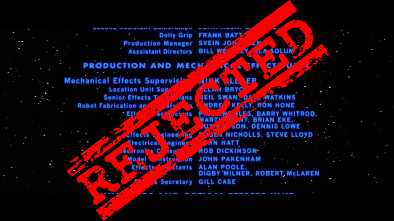 Rejected End Credits