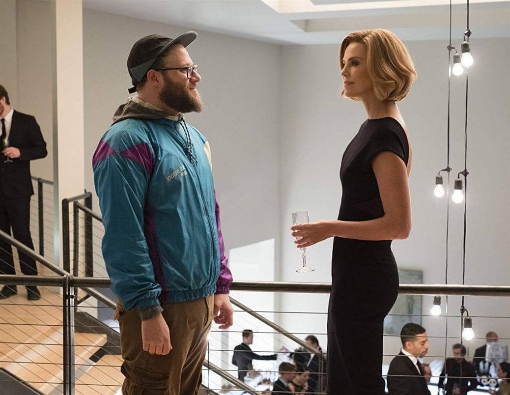 Seth Rogen och Charlize Theron i "Long Shot". En av de bästa filmerna på Viaplay.