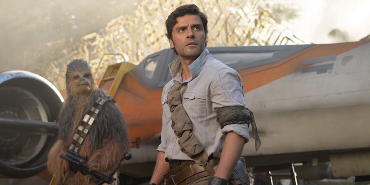 Oscar Isaac som rebellen Poe i Star Wars.