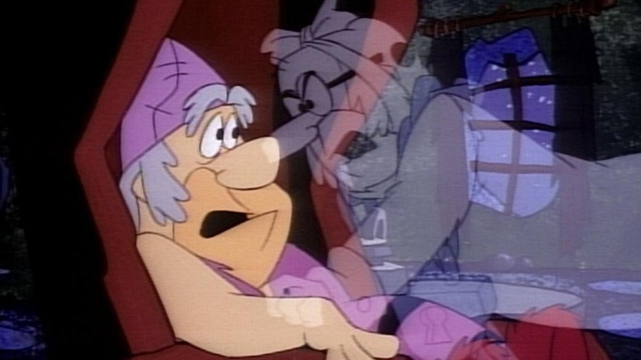 Fred Flinta blir hemsökt av ett av julspökena