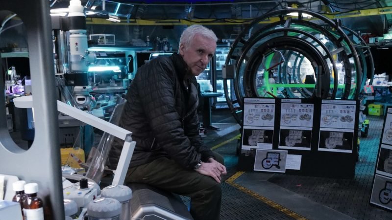 James Cameron under inspelningen av "Avatar 2".