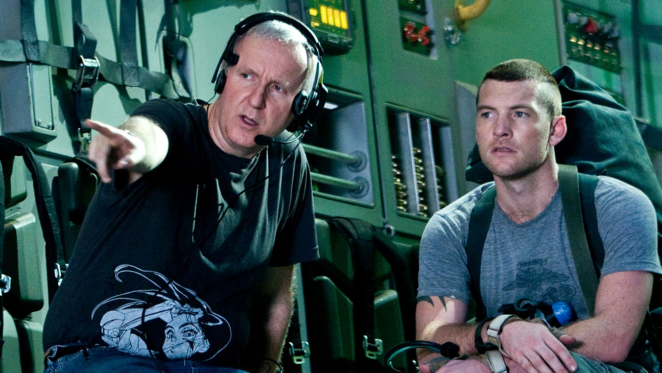 James Cameron och Sam Worthington