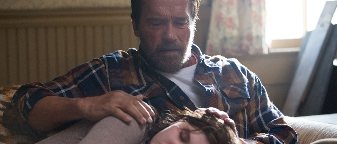 2015 spelade Arnie huvudrollen i Maggie, ett drama där han faktiskt bevisar att han kan spela mer seriösa roller. Foto: Lionsgate och Roadside Attractions.