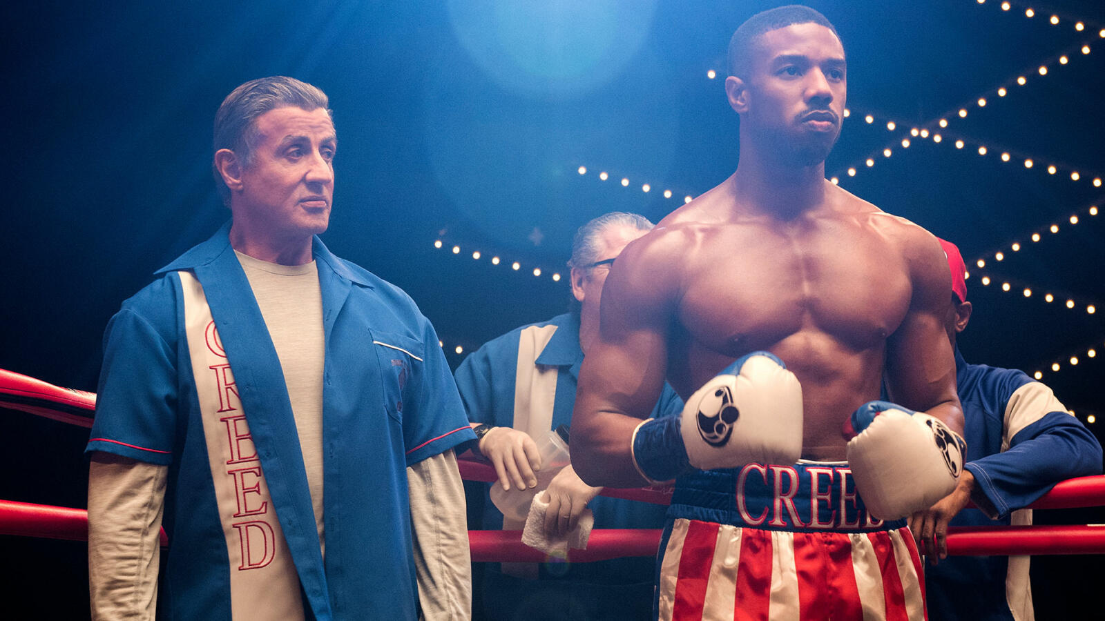 Sylvester Stallone och Michael B. Jordan i "Creed II".