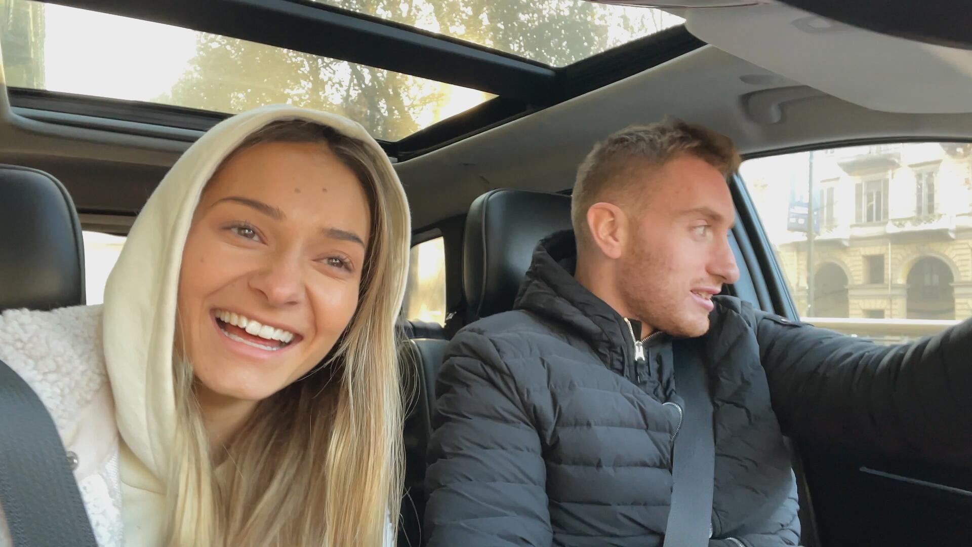 Eldina Ahmic och Dejan Kulusevski i Playmakers Sverige 2022.