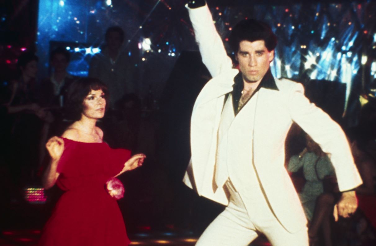 John Travolta och Karen Lynn Gorney i Saturday Night Fever. Foto: Paramount Pictures