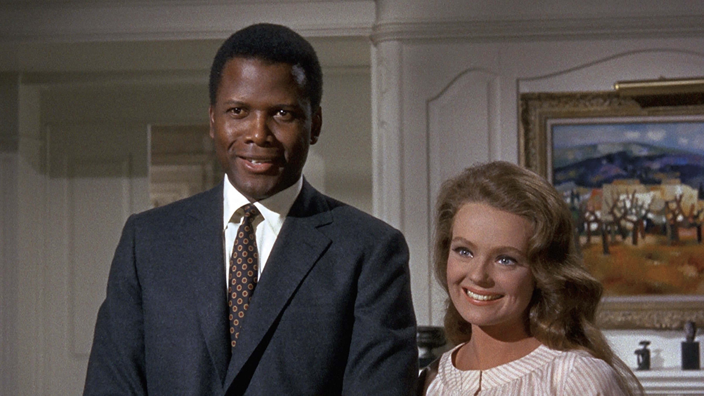 Det här paret, i filmen Guess Who's Coming to Dinner, var väldigt kontroversiellt 1967. Foto: Columbia Pictures. 