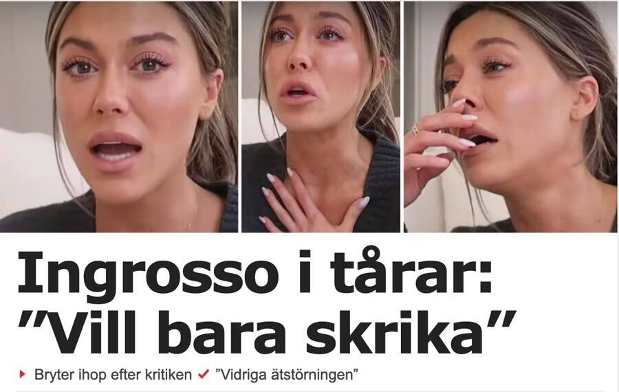 Bianca Ingrosso i Aftonbladet