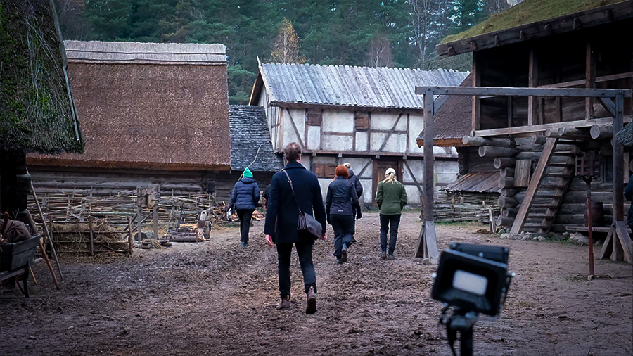 Filmtopp på inspelningen av Ronja Rövardotter