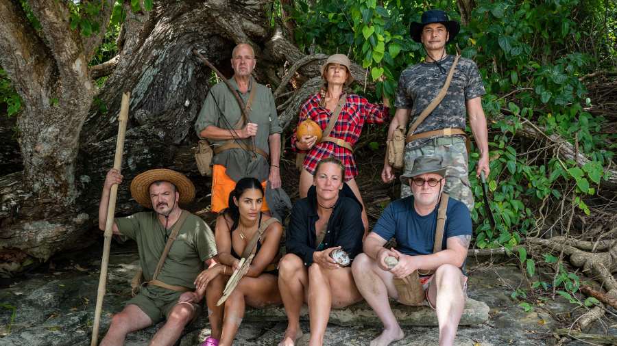 Emma Igelström,Marcus Schenkenberg ,Linda Pira,Lasse Kronér,Magdalena Kowalczyk,Dragomir Mrsic,Dermot Clemenger deltagarna i The Island Sverige 2023