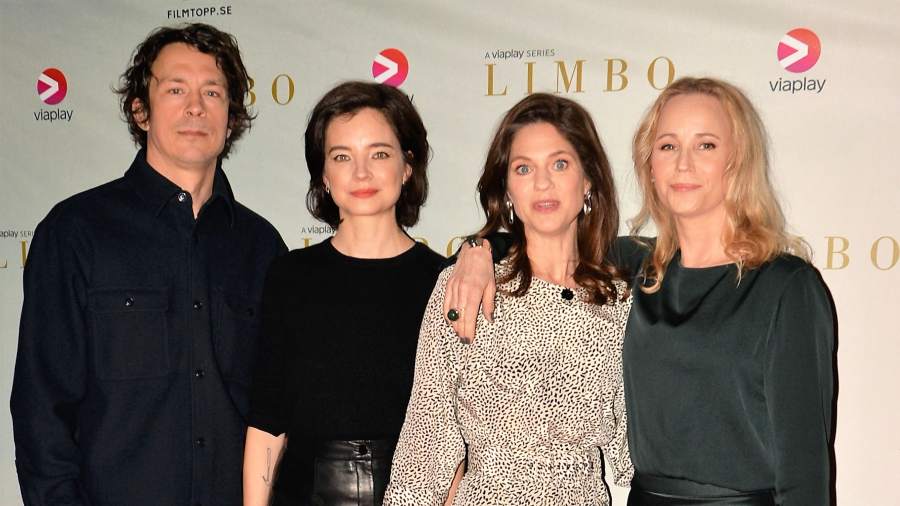 Rakel Wärmländer, Sofia Helin och Louise Peterhoff Oscar Töringe Viaplay Event Limbo