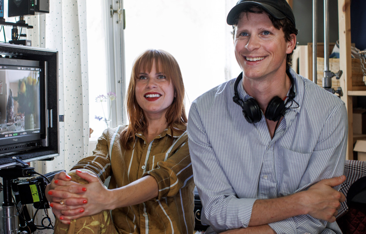 Celia Sparre om att regisseras av maken Adam Pålsson: "Kul, spännande och jättenervöst"