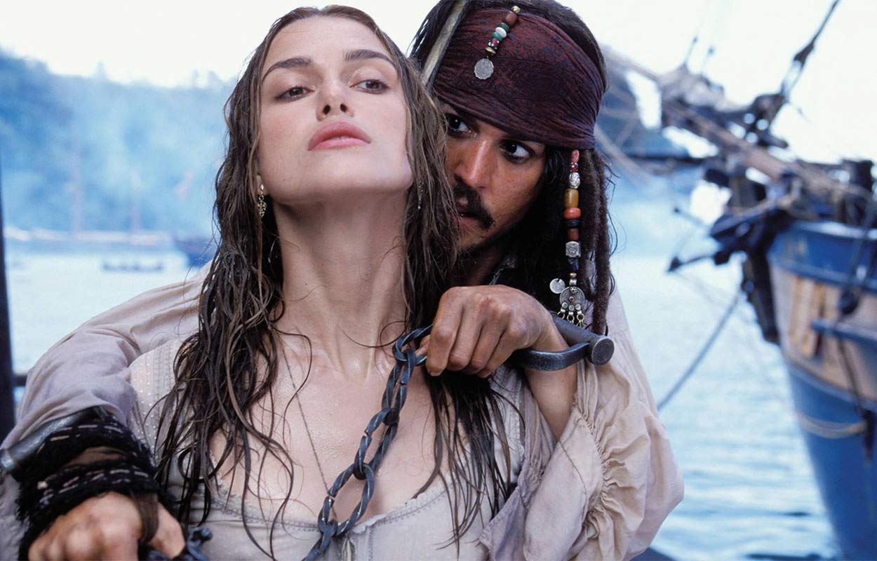 Keira Knightley i "Svarta pärlans förbannelse".