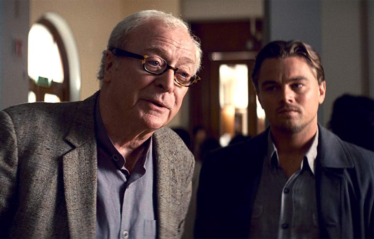 Michael Caine och Leonardo DiCaprio i "Inception".