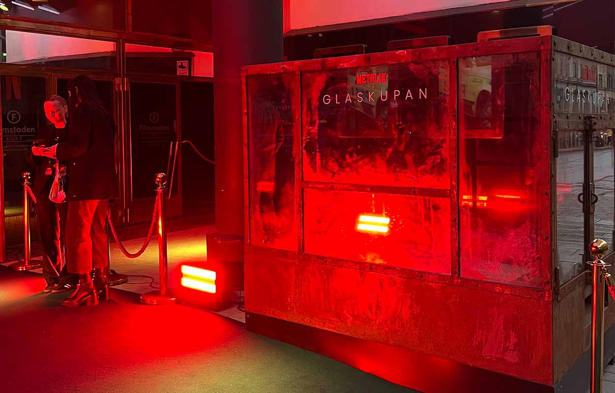 Filmtopp på premiären av ”Glaskupan” på Netflix