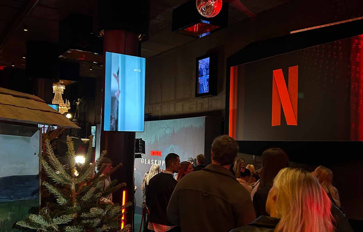 Filmtopp på premiären av ”Glaskupan” på Netflix