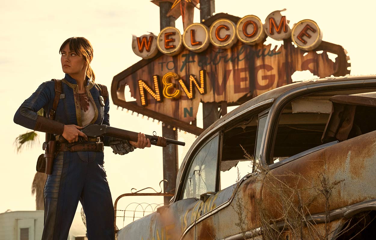 Ella Purnell i "Fallout" säsong 2. 