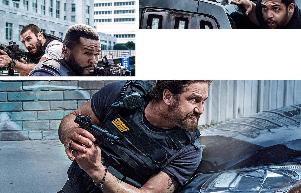 Gerard Butler m.fl. i &rdquo;Den of Thieves&rdquo;. 