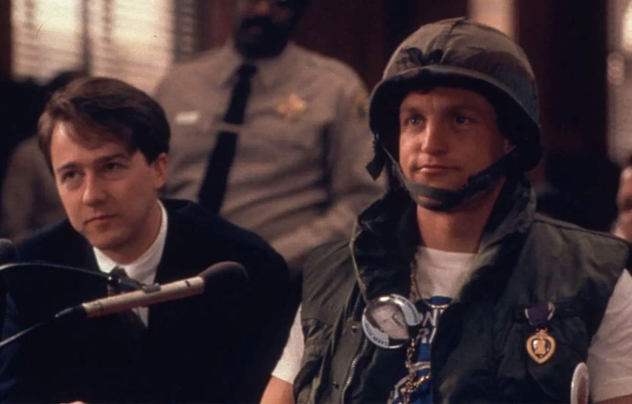 Edward Norton och Woody Harrelson i &rdquo;Larry Flynt&rdquo;. 