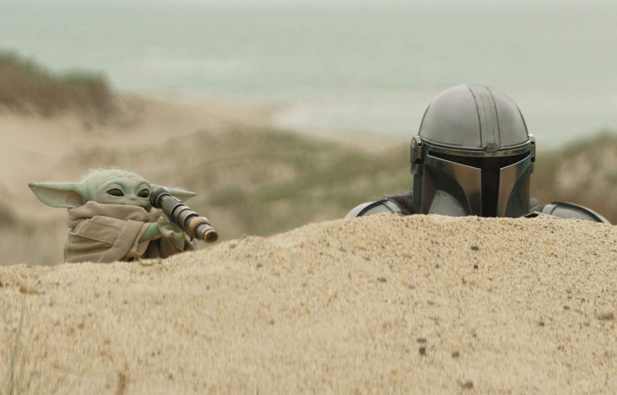The Mandalorian and Grogu.