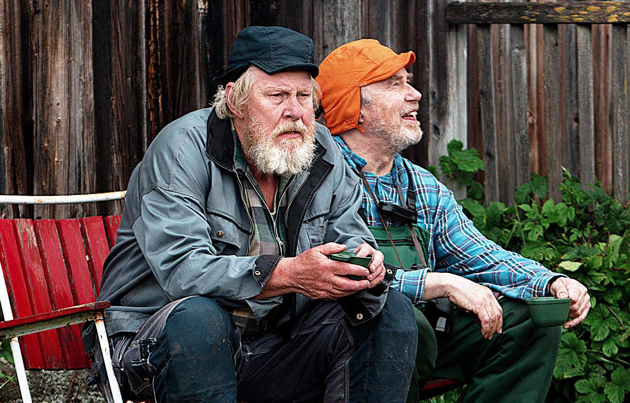 Rolf Lassg&aring;rd och Lennart J&auml;hkel i &rdquo;Arne Goes to Space&rdquo;.