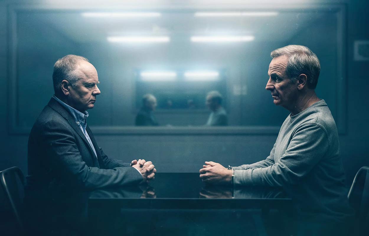 Jason Watkins och Robson Green i &rdquo;D&ouml;dlig lek&rdquo;.