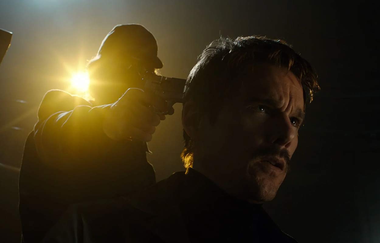 Ethan Hawke i &rdquo;Predestination&rdquo; (2014).