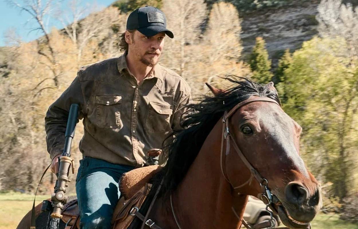 Luke Grimes som Kayce Dutton i &rdquo;Marshals&rdquo; s&auml;song 2.