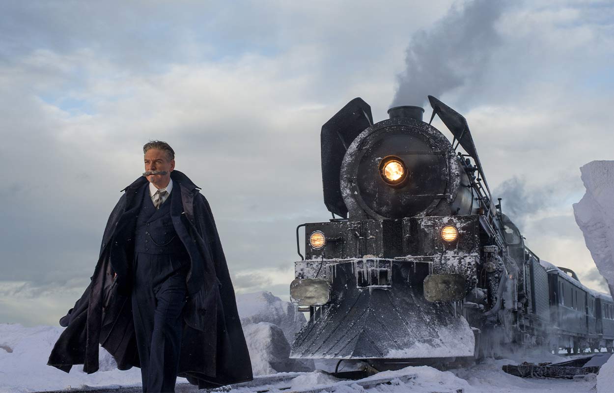 Kenneth Branagh i &rdquo;Mordet p&aring; Orientexpressen&rdquo;.