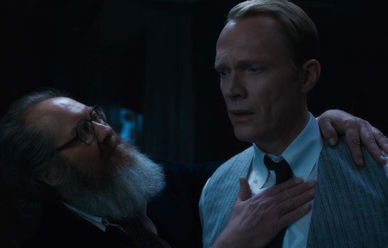 James Spader och Paul Bettany som Ultron och Vision i &rdquo;VisionQuest&rdquo;.